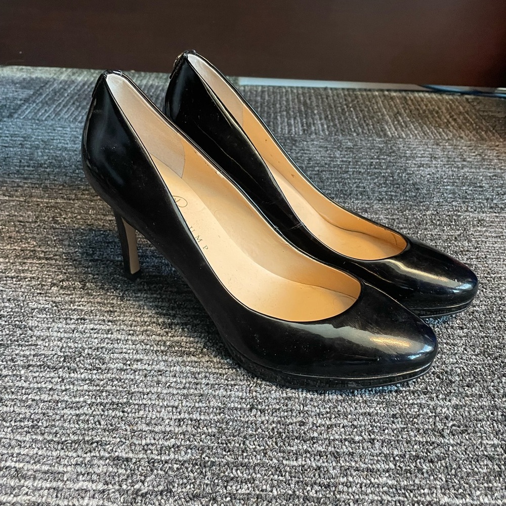 Ivanka Trump Black Leather Heels Timeless Elegance